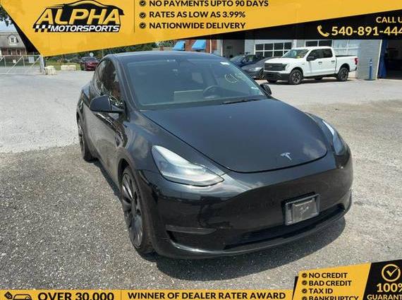 TESLA MODEL Y 2021 5YJYGDEFXMF252347 image